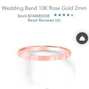 ONE DAY SALE❤️10K Rose Gold band. Size 7.